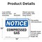 Signmission Compressed Gas OSHA Notice Sign, Aluminum, 14in W x 10in L, 2PK OS-2PACK-NS-A-1014-L-10752 - alternate 5